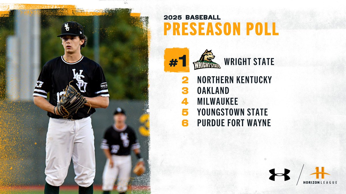 Horizon League (@horizonleague) on Twitter photo We have released our 2025 <a href="/UnderArmour/">Under Armour</a> #HLBASE Preseason Poll! <a href="/WSURaidergang/">Wright State Baseball</a> leads the way with <a href="/NKUNorseBSB/">NKU Baseball โพ๏ธ</a> taking second and <a href="/OaklandBSB/">Oakland Golden Grizzlies Baseball</a> placing in third.
โพ๏ธ horizonleague.org/news/2025/2/13โฆ
#OurHorizon๐ We have released our 2025 <a href="/UnderArmour/">Under Armour</a> #HLBASE Preseason Poll! <a href="/WSURaidergang/">Wright State Baseball</a> leads the way with <a href="/NKUNorseBSB/">NKU Baseball โพ๏ธ</a> taking second and <a href="/OaklandBSB/">Oakland Golden Grizzlies Baseball</a> placing in third.
โพ๏ธ horizonleague.org/news/2025/2/13โฆ
#OurHorizon๐