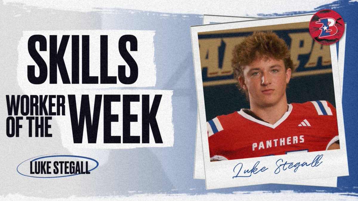 Panthers2493's tweet photo. Skill Worker of the Week:
Luke Stegall, RB, Jr.

Luke is emerging a leader this spring. He's been putting up solid numbers in the weightroom! #HAMMER https://t.co/fdEFQKYjgM