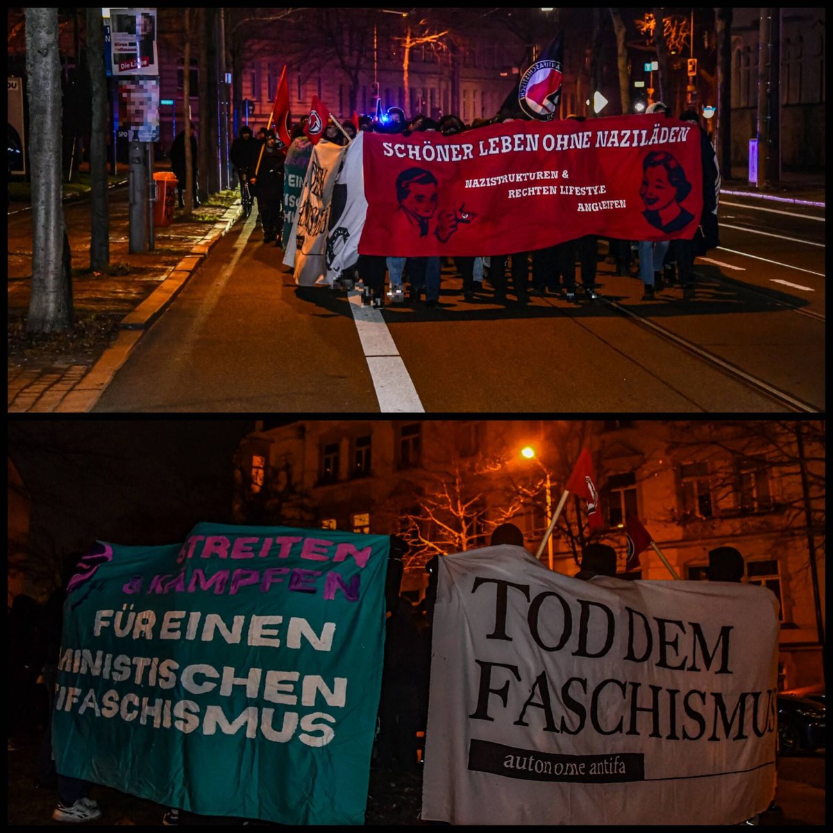 tearsdropdown's tweet photo. Am 11.02.25 demonstrierten ca. 120 Personen gegen Tannwald-Media, die Videos, Webseiten &amp; Kampagnen für die extrem rechte Szene produziert, in #Leipzig am dortigen Firmensitz. Dieser ist bei der Burschenschaft Dresdensia gemeldet.
#le1102 #antifa #besserlebenohnenazis https://t.co/JpcvJnGXdB
