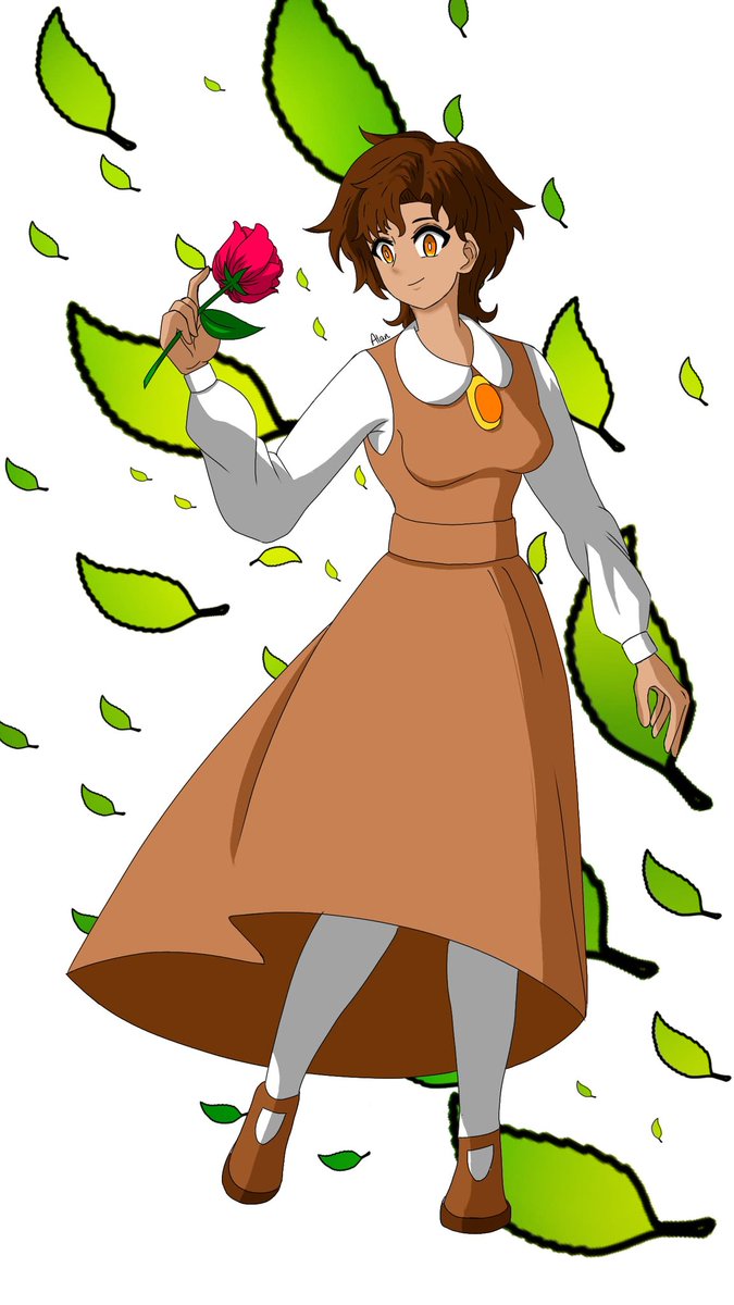 AlanJV22240's tweet photo. My OC : Carla 🌿 

Looking for #artmoots, here's a rose from Carla

#art #oc #ocart #ocartist #ibispaint https://t.co/rNna46laJr