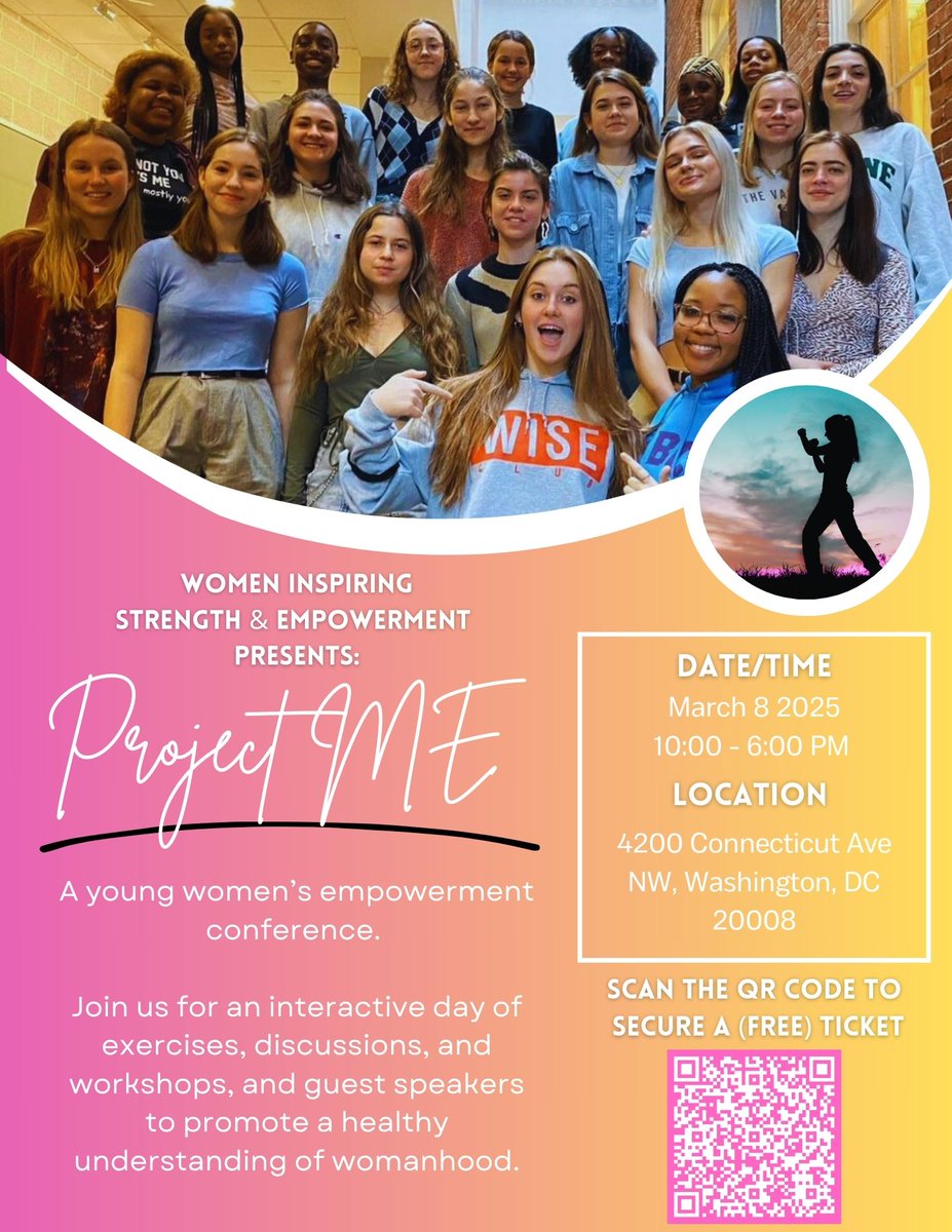 Celebrate International Women’s Day with The Women Inspiring Strength and Empowerment (WISE) Club at Project Me: A Young Women’s Empowerment Conference! projectmeconference.eventbrite.com