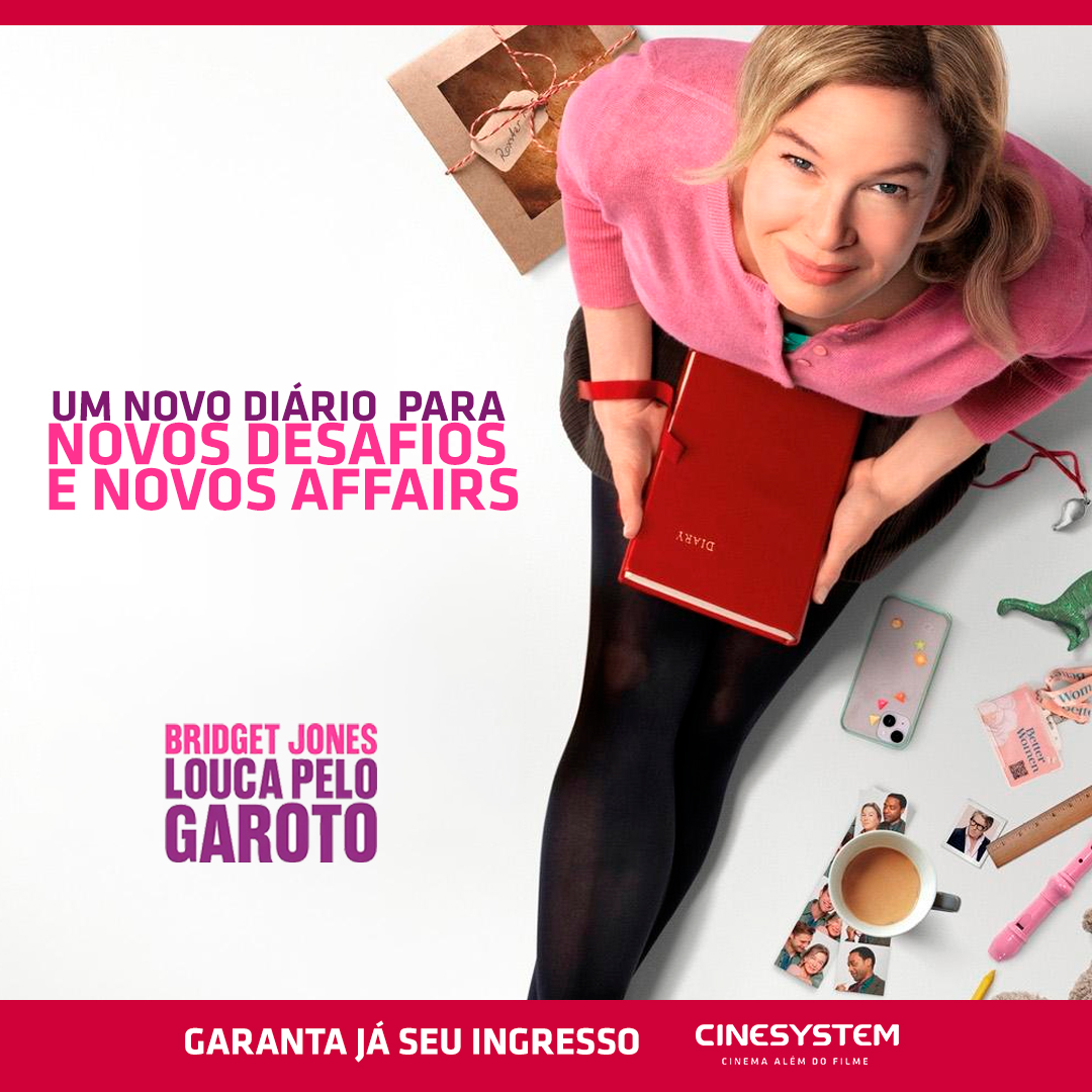 Ela está de volta!​
​
Pronta para escrever uma nova história, #BridgetJones retorna a Cinesystem. Garanta já seu ingresso 💗​
​
Ingressos no link da bio.

#CinemaAlémDoFilme #HojeNaCinesystem