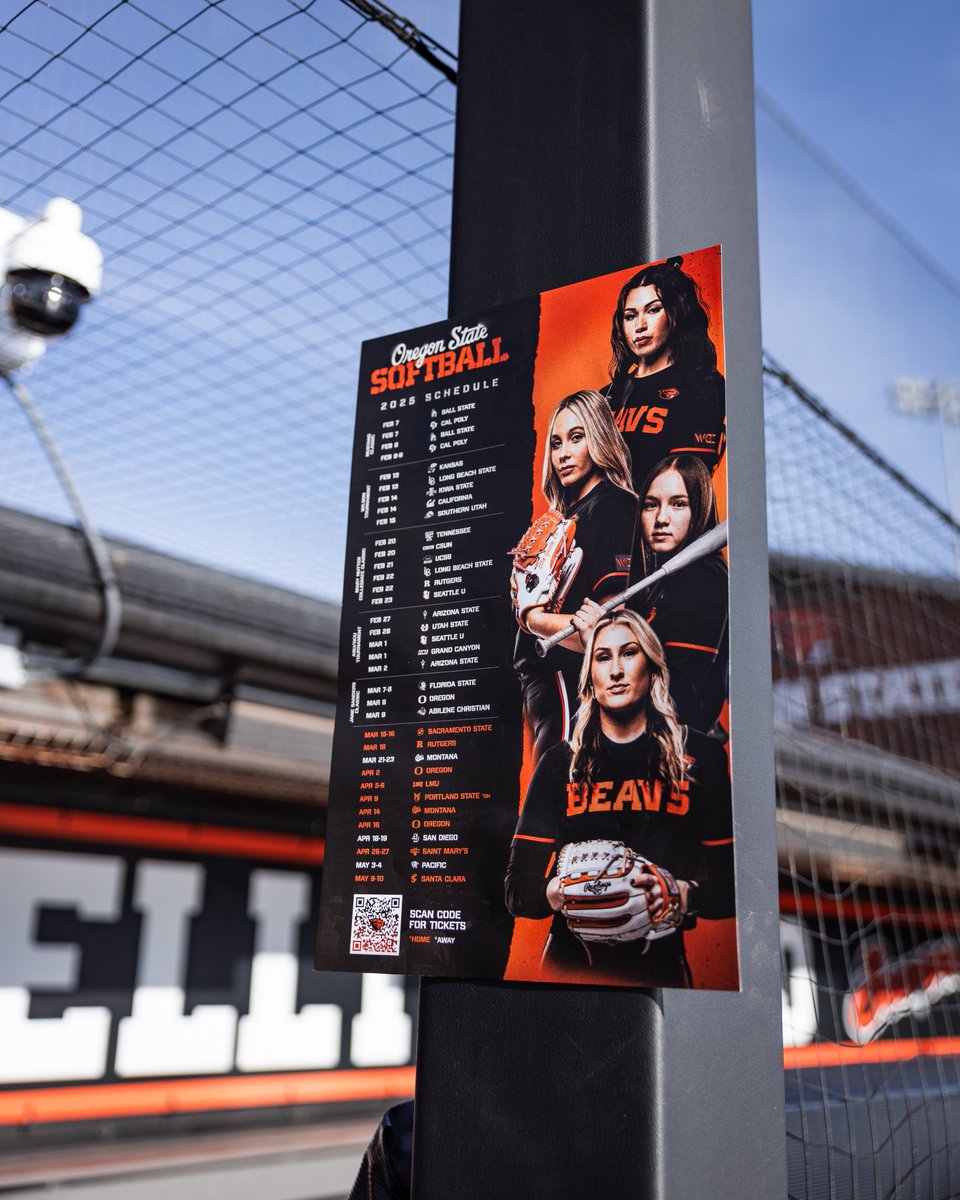 𝙃𝙤𝙩 𝙤𝙛𝙛 𝙩𝙝𝙚 𝙥𝙧𝙚𝙨𝙨 🖼️

Grab your 2025 schedule poster the next time you're in Gill Coliseum or at Kelly Field for the home opener.