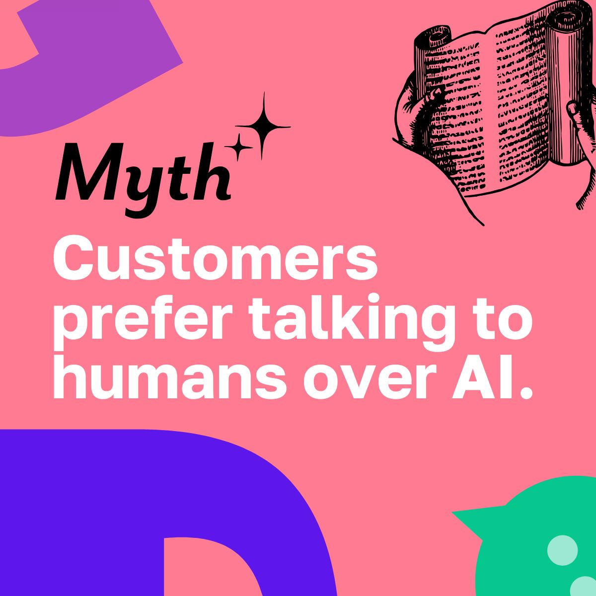 Yuma_dot_AI's tweet photo. 📢 Myth:
Customers prefer talking to humans over AI.
✅ Fact:
Customers value fast, accurate responses—AI agents provide instant support for both routine and complex issues.
#AImythvsfact https://t.co/mFPOtZ4wNv
