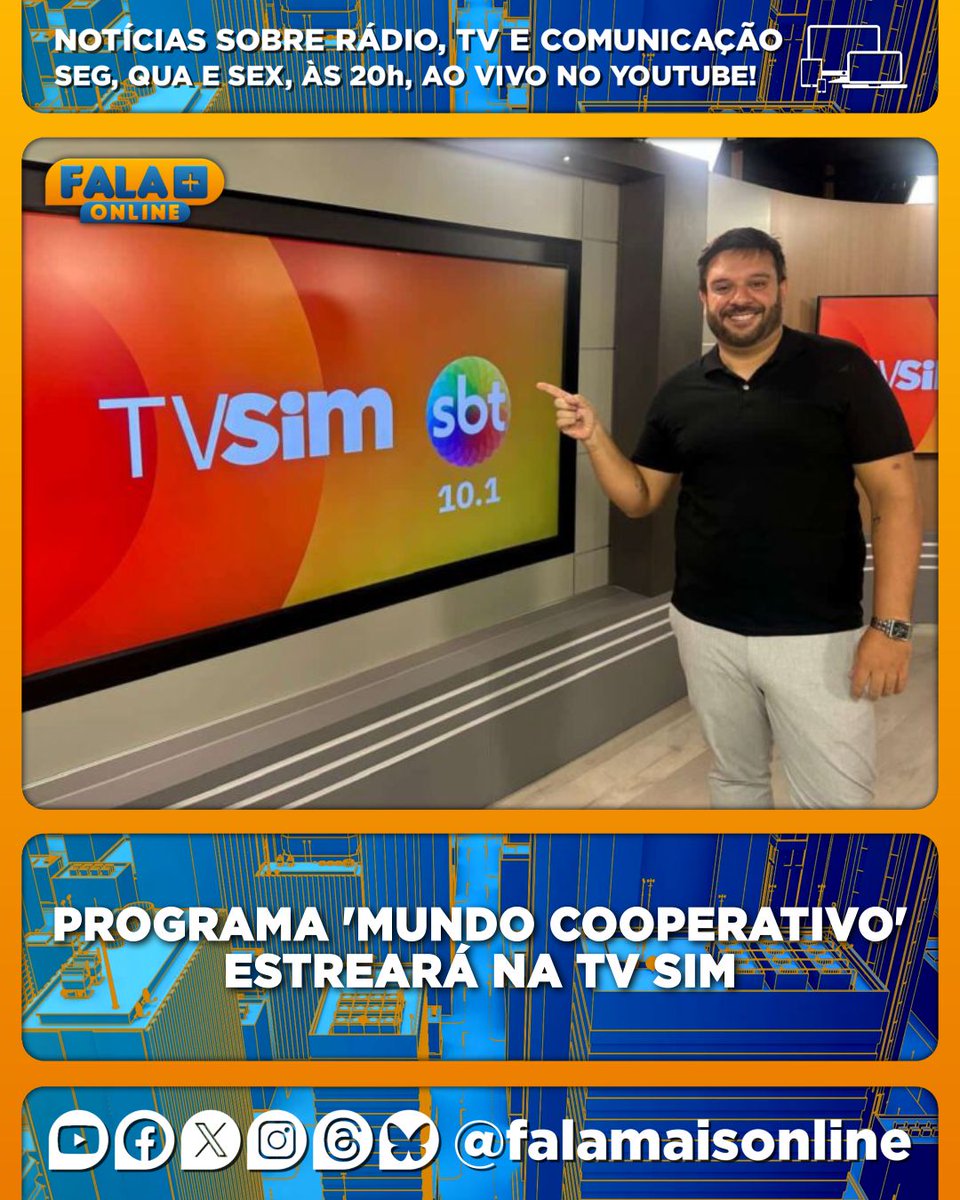 falamaisonline's tweet photo. Programa 'Mundo Cooperativo' estreará na TV Sim.
https://t.co/NtRxVxbAEZ

#TVSim #SBT #Televisão #FalaMaisOnline https://t.co/meIH5y7z4I