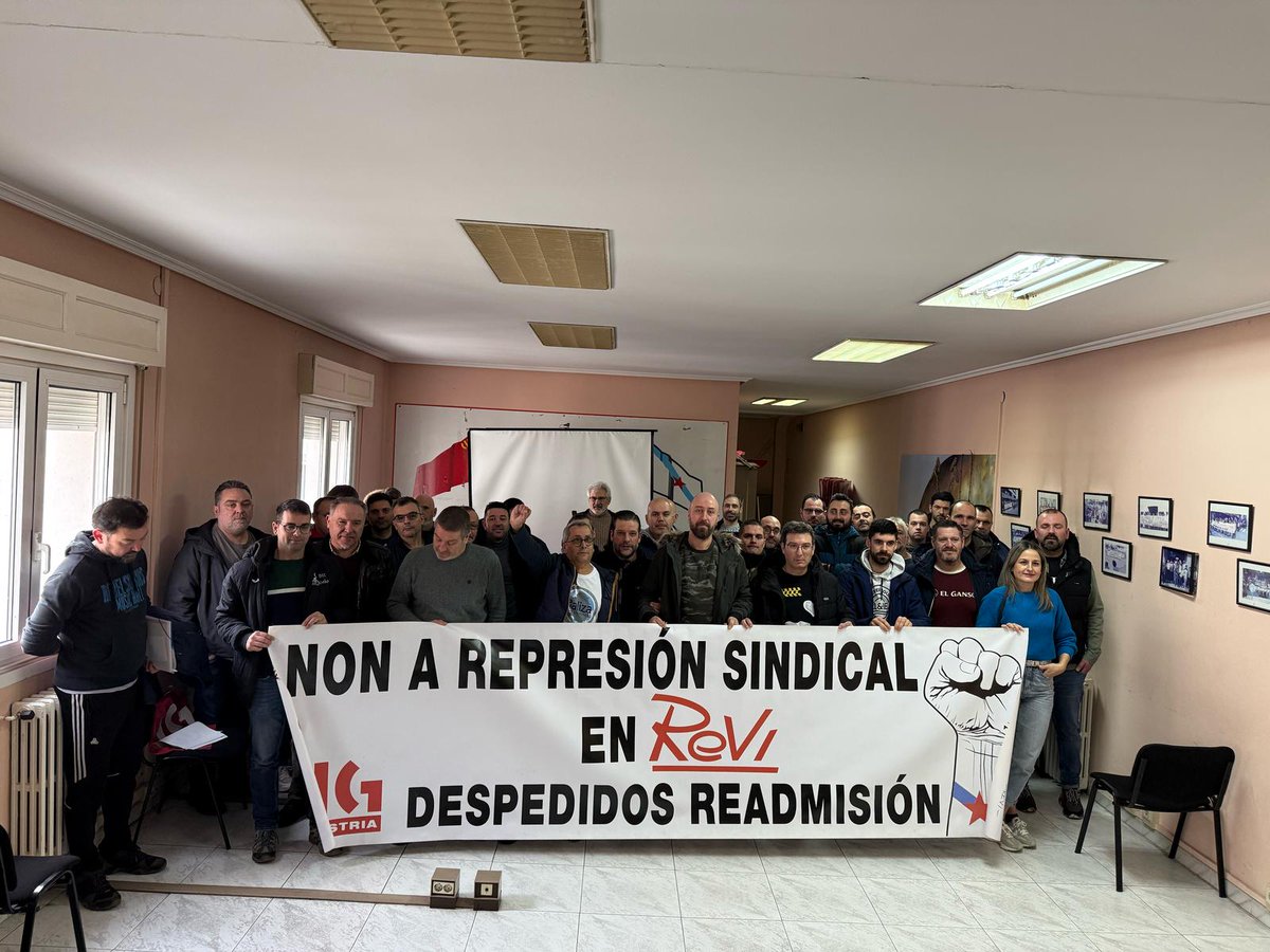 galizaCIG's tweet photo. ✊Intensa xornada de protestas da @CiGindustria de #Ourense nas empresas Rodosa e UNVI
👉Antes celebrou unha asemblea de delegados/as na que se abordou a negociación do convenio do siderometal e a represión sindical en #Revi
ℹ️ https://t.co/DZc9CeYkTT
#rodosa #unvi #gruporevi https://t.co/Q25OrQEvKf