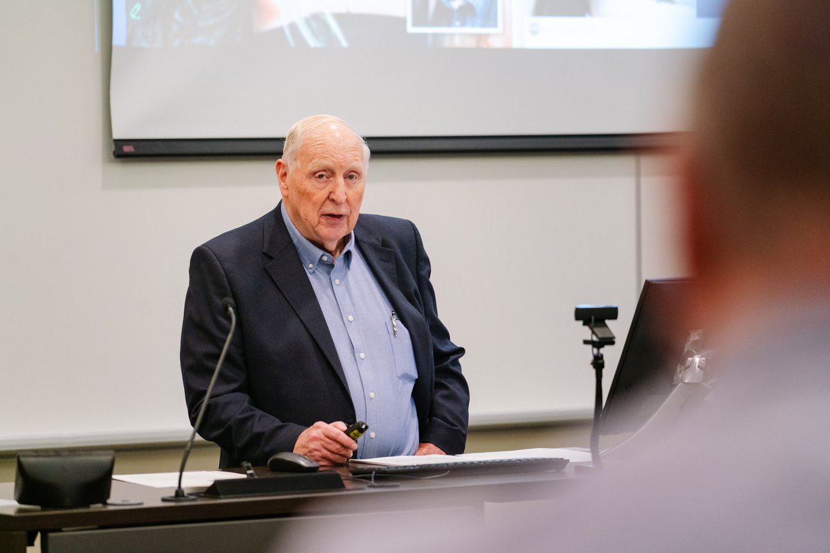 GuelphHumberUni's tweet image. A big thank you to retired crime journalist @cal_millar, who visited the U of GH campus this week to speak to students about his career covering some of the biggest stories in the country – intersecting media and justice studies!

#GuelphHumber #UofGH