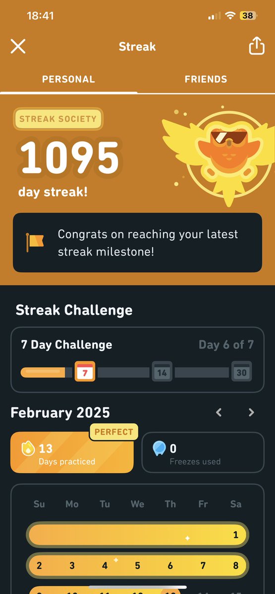 JmLorx's tweet image. Holy duo!!

I just hit 3 years!!?

That came out of no where!

Dúo would have been proud 🥺

#Duolingo #DUOリニューアル #RIPDuo