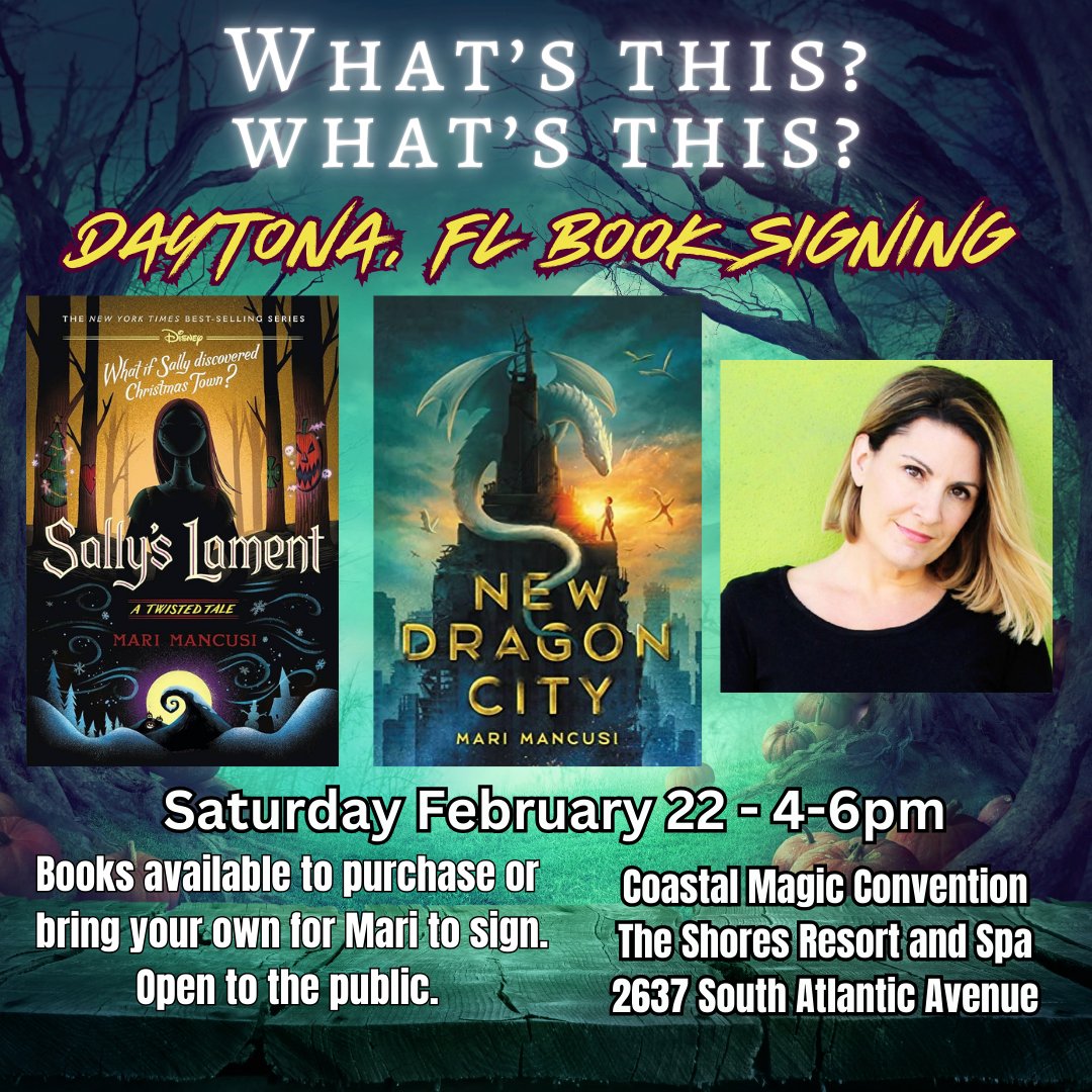 Florida! I'll be in Daytona on Saturday signing books! Free event open to the public. Bring your books from home or buy one at the event.