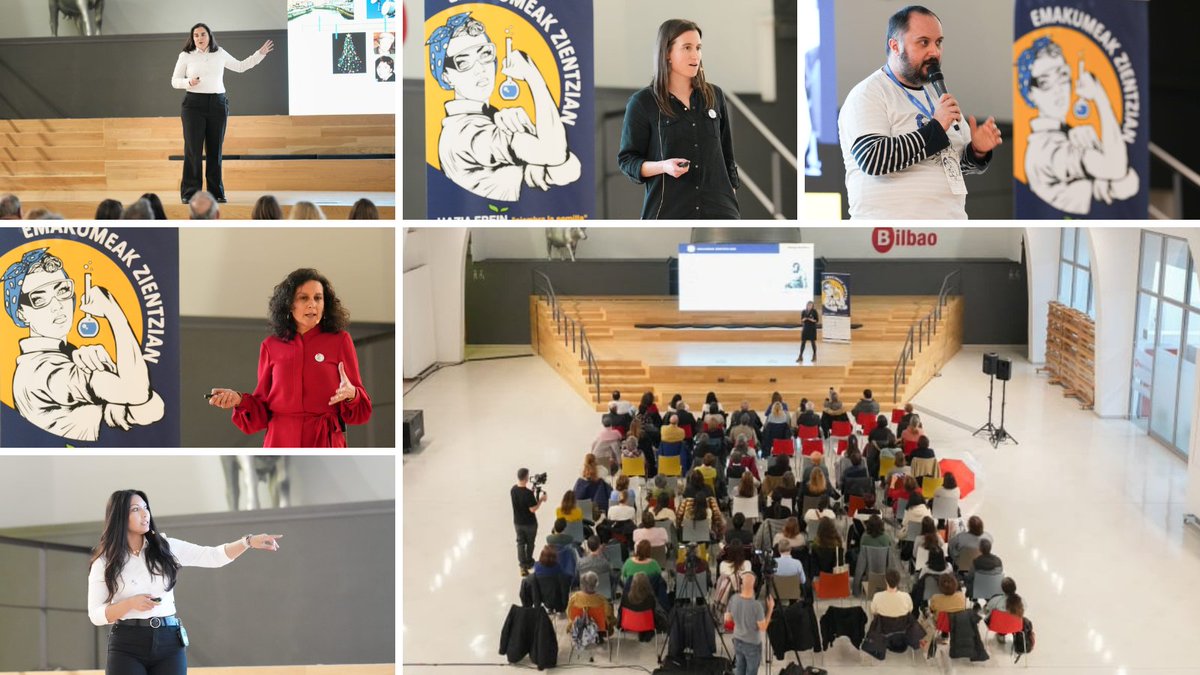 📢 #EmakumeakZientzian Atzo eta Gaur hitzaldia Bilbon ospatu dugu! 🔬✨

4 emakume zientzialarik beren ibilaldiak partekatu eta 4 emakume handi omendu dituzte Zabalguneko aretoan.

💡Inspiración, ciencia y referentes femeninos! 

🌱 Beste behin, #HaziaErein dugu!