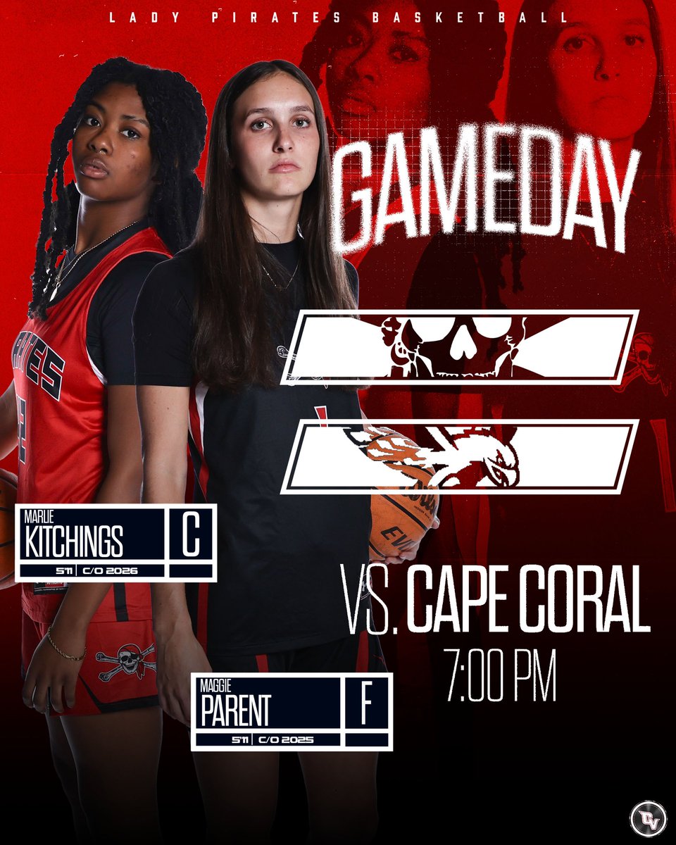 PCHS Lady Pirates (@pcladypiratesbb) on Twitter photo 🔴REGION QUARTERFINAL⚫️
🗓: February 13th, 2025
🆚: Cape Coral
🕰: 7:00pm
📍: Port Charlotte High School
<a href="/PirateNationPC/">PC Pirate Athletics</a> <a href="/CoachCed55/">Coach Cedric</a> #LeaveNoDoubt #PCHSLadyPirates #PiratePride 🔴REGION QUARTERFINAL⚫️
🗓: February 13th, 2025
🆚: Cape Coral
🕰: 7:00pm
📍: Port Charlotte High School
<a href="/PirateNationPC/">PC Pirate Athletics</a> <a href="/CoachCed55/">Coach Cedric</a> #LeaveNoDoubt #PCHSLadyPirates #PiratePride
