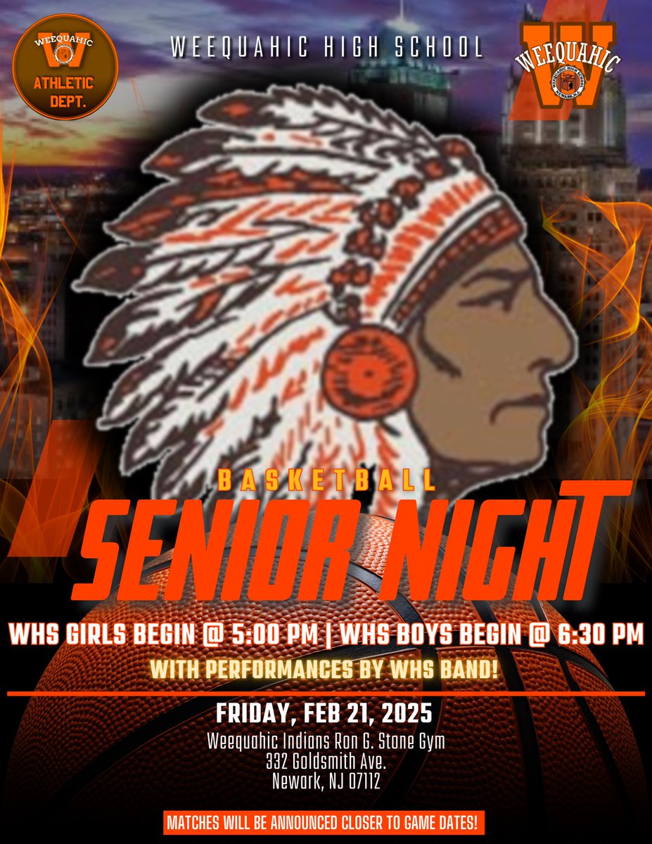 Basketball 🏀 Senior Night ✨
2 Games 1 Night!!!! Come support our WHS basketball programs!!!