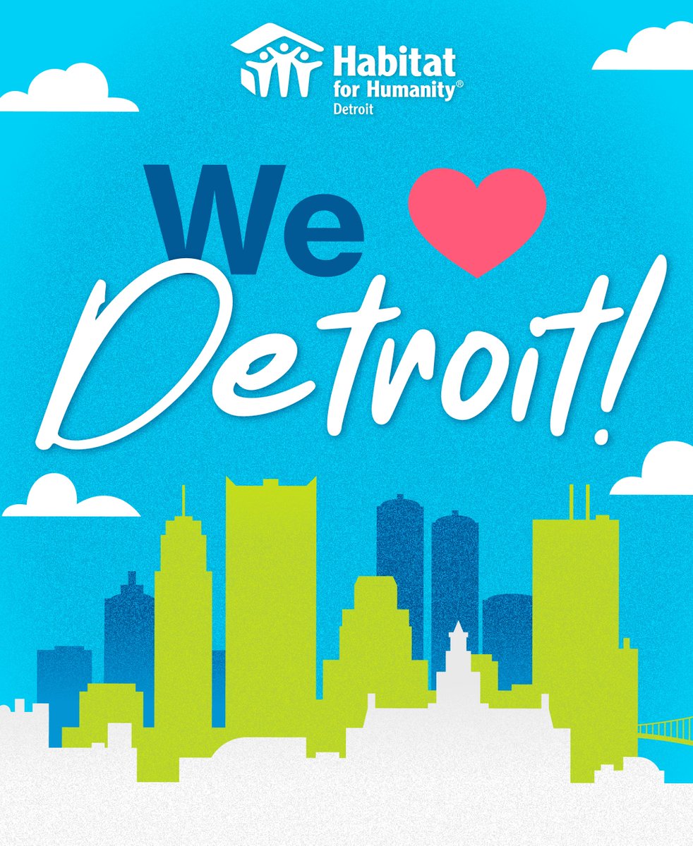 Home is where the heart is, and our heart is in Detroit! This Valentine’s Day, we celebrate the love that makes our city so special. Thank you to everyone helping us build a stronger Detroit! 💙
