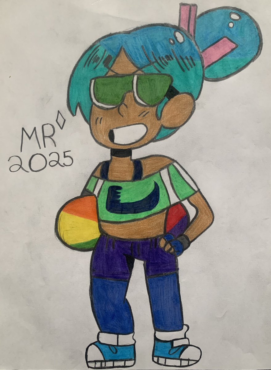 Matthew54105904's tweet photo. Since today is Disney XD’s 16th anniversary, I decided to draw Disney XD-tan in her default pose! 💚💙💜 #DisneyXD #DisneyXDtan #channeltans #traditionalart https://t.co/EP7lObPXst