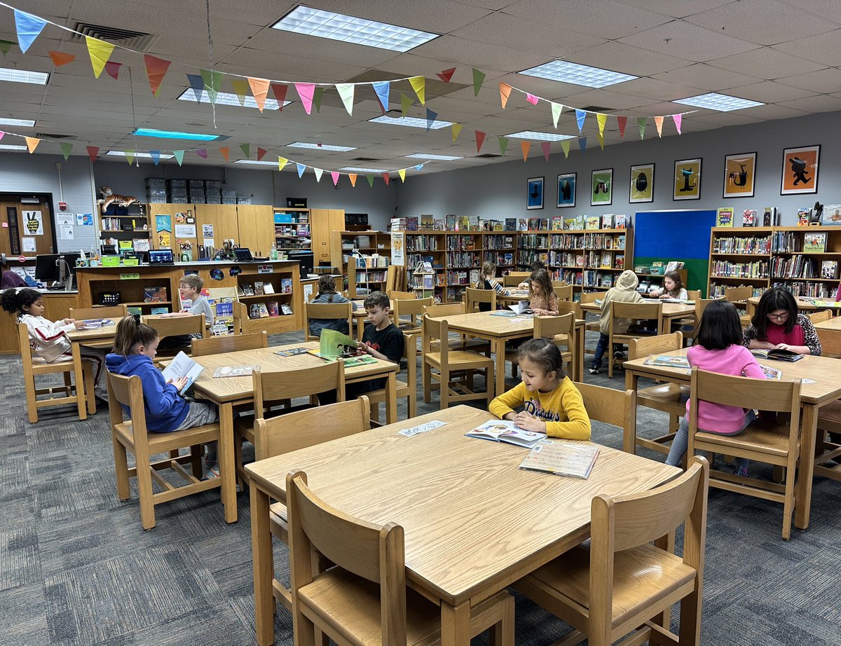 The only sounds during library checkout is the sounds of whisper reading! Absolutely love when kids find interesting books &amp; they are enjoying reading!