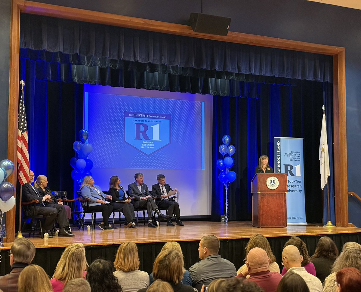 Celebrating the Carnegie R1 designation, and joining the ranks of America’s top research universities! <a href="/GovDanMcKee/">Governor Dan McKee</a> <a href="/universityofri/">URI</a>
