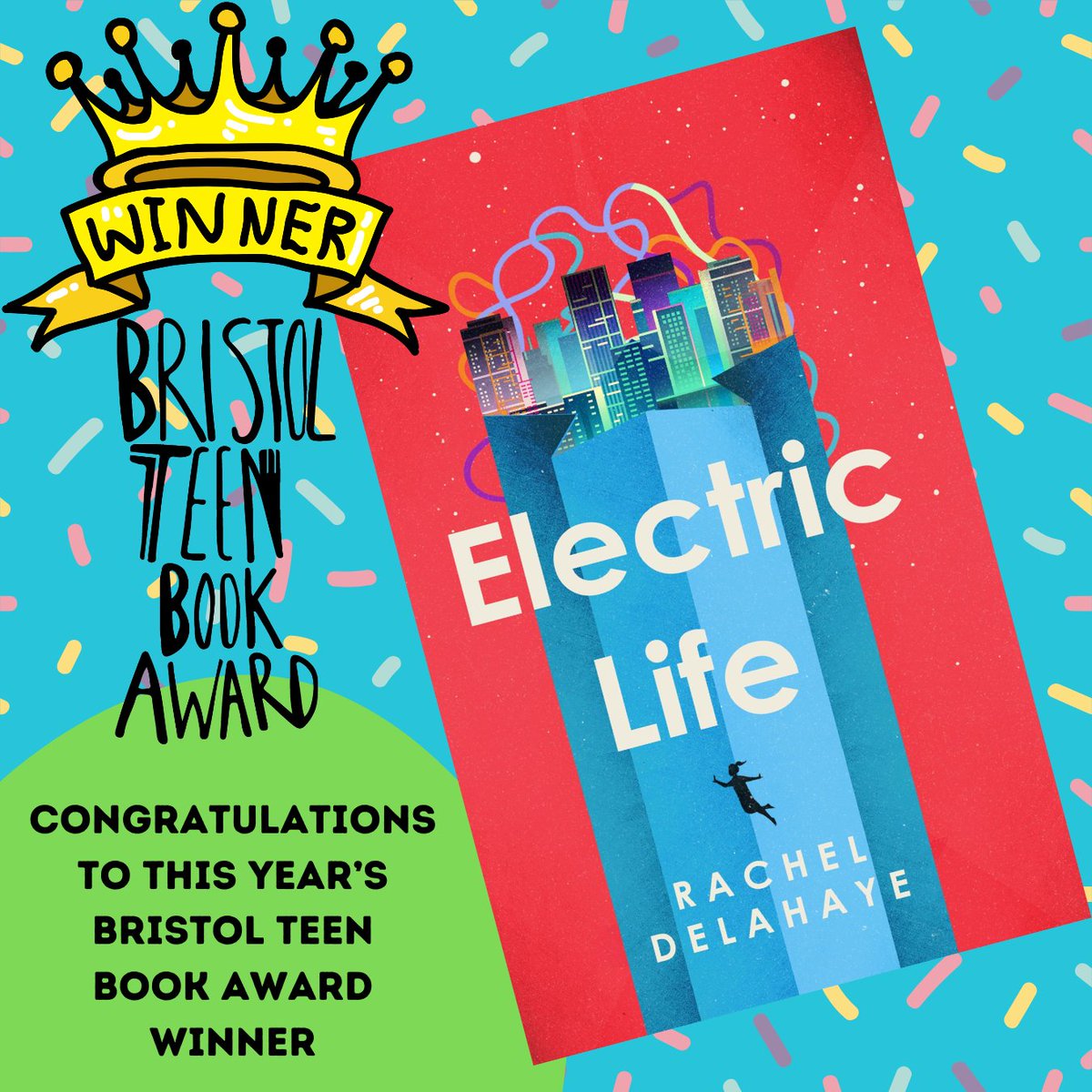Bristol Teen Book Award (@bristolteenbook) on Twitter photo Huge congratulations to BTBA25 winner... <a href="/RachelDelahaye/">Rachel Delahaye = racheldelahaye.bsky.social</a> for the incredible #ElectricLife 👑
Thanks to all our shortlisted authors <a href="/huanika/">Anika Hussain / A.S. Hussain</a> <a href="/GavinExtence/">Gavin Extence</a> OR Sorrel and <a href="/homeofpolar/">Polarbear (Steven Camden)</a> and to hosts <a href="/ccpercivallib/">Percival Library</a> and sponsors of the 2025 award <a href="/Clifton_College/">Clifton College</a> and <a href="/BadmintonSchool/">Badminton School</a> 🎉 Huge congratulations to BTBA25 winner... <a href="/RachelDelahaye/">Rachel Delahaye = racheldelahaye.bsky.social</a> for the incredible #ElectricLife 👑
Thanks to all our shortlisted authors <a href="/huanika/">Anika Hussain / A.S. Hussain</a> <a href="/GavinExtence/">Gavin Extence</a> OR Sorrel and <a href="/homeofpolar/">Polarbear (Steven Camden)</a> and to hosts <a href="/ccpercivallib/">Percival Library</a> and sponsors of the 2025 award <a href="/Clifton_College/">Clifton College</a> and <a href="/BadmintonSchool/">Badminton School</a> 🎉
