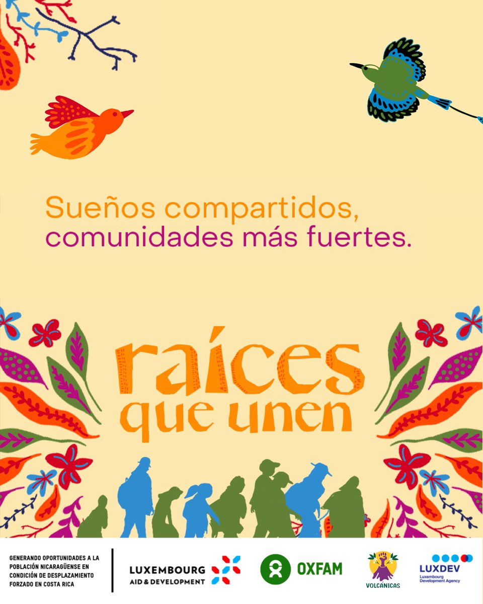 CVolcanicas's tweet photo. 🌱#RaícesQueUnen es un llamado a la acción, una iniciativa que promueve cómo, al unir nuestras raíces, nos hacemos más fuertes y logramos un impacto positivo en nuestra sociedad 💪🏽🌏 @Oxfam_CA @LuxDev_HQ @cooperation_lu https://t.co/wzLHsG0bPp