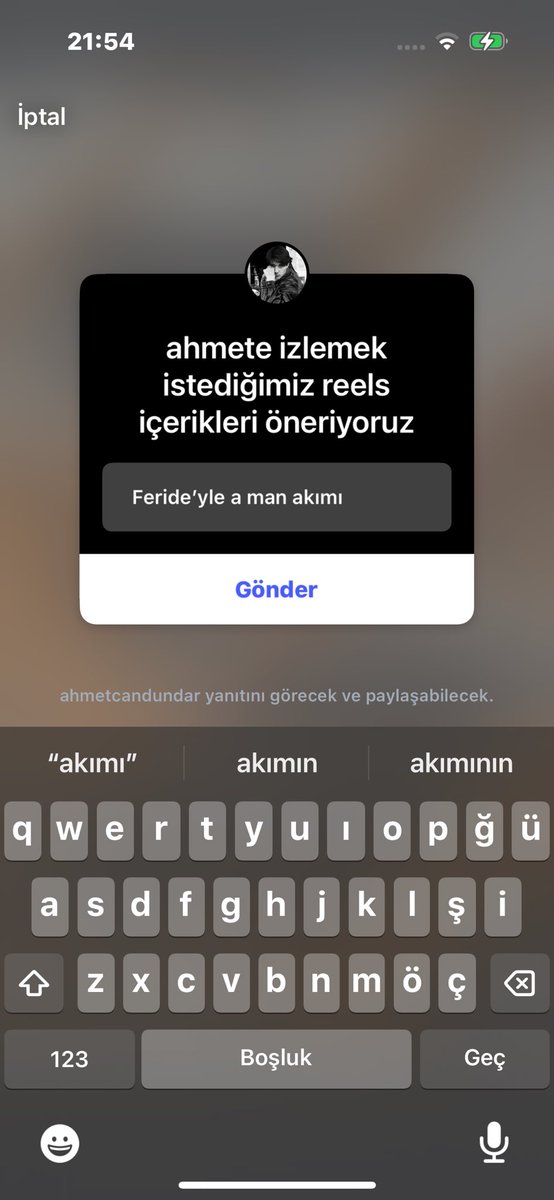 ACD senden böyle bir reels veya video istoyoruz kimler bunu yazdı
