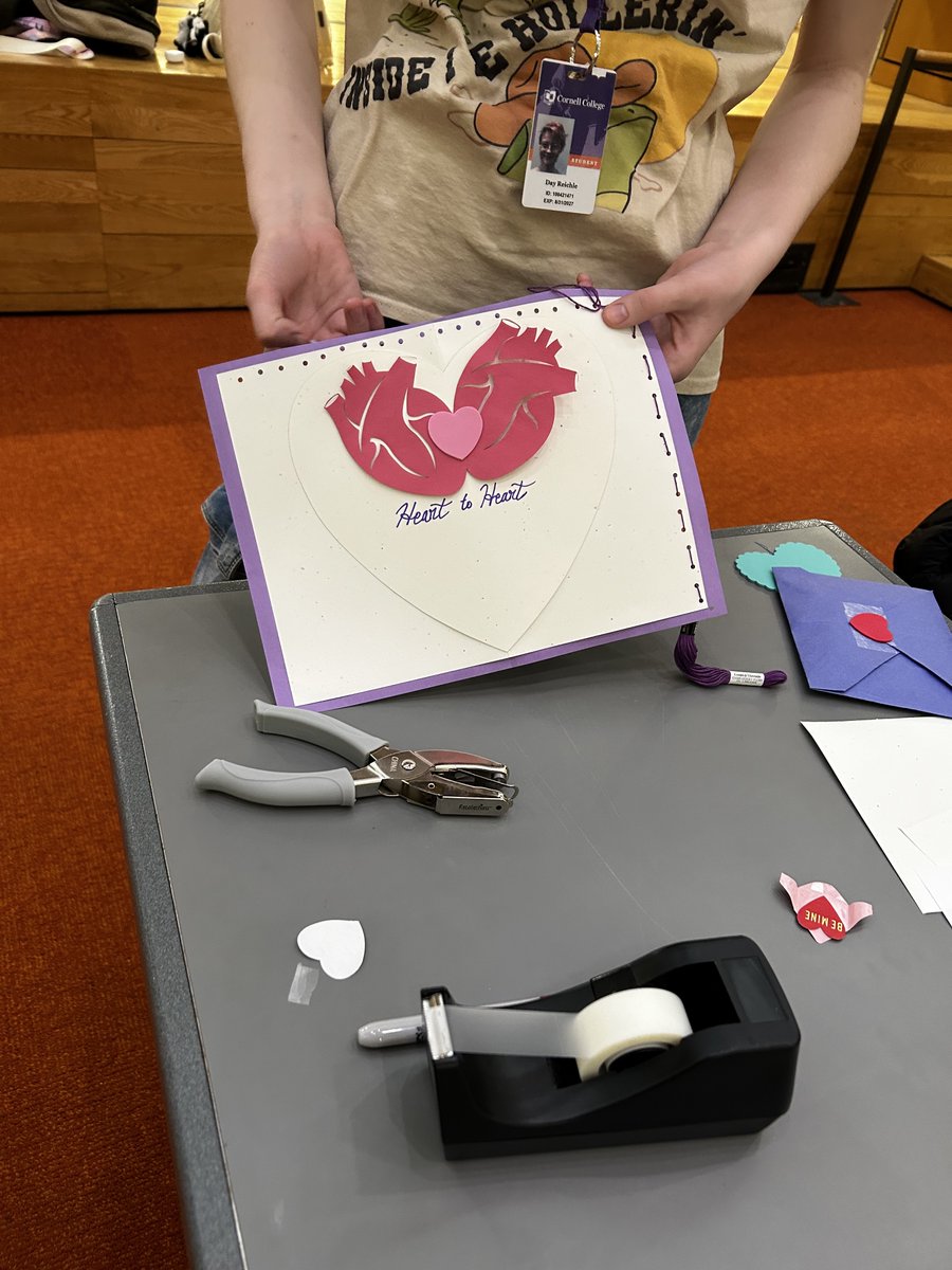 DLAatCornell's tweet photo. Thanks to everyone that stopped by our Make and Take Valentine's Sign workshop with the ATS and Craft Club on Monday. We had a great time!  @cornellcollege #Craftclub #CornellCollege #DLAMakerspace #AcademicTechnologyStudio https://t.co/yrPCbFrAJM