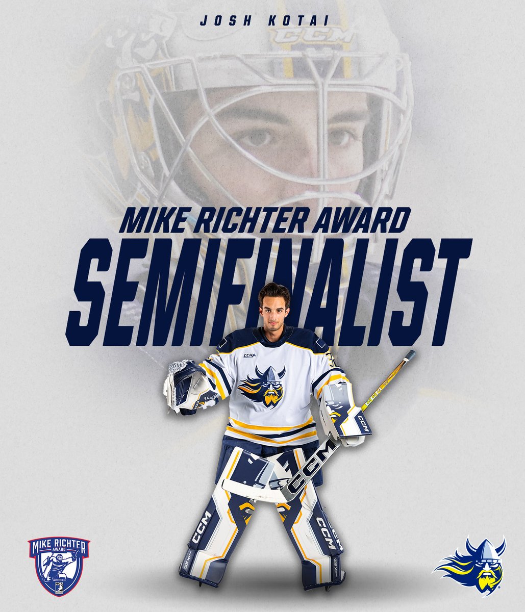 Josh Kotai has been voted a 2025 Mike Richter Award Semifinalist‼️

🗞️ » bit.ly/4b6AYbF

#WeHoldThePen ⚔️ #BuildingChampions