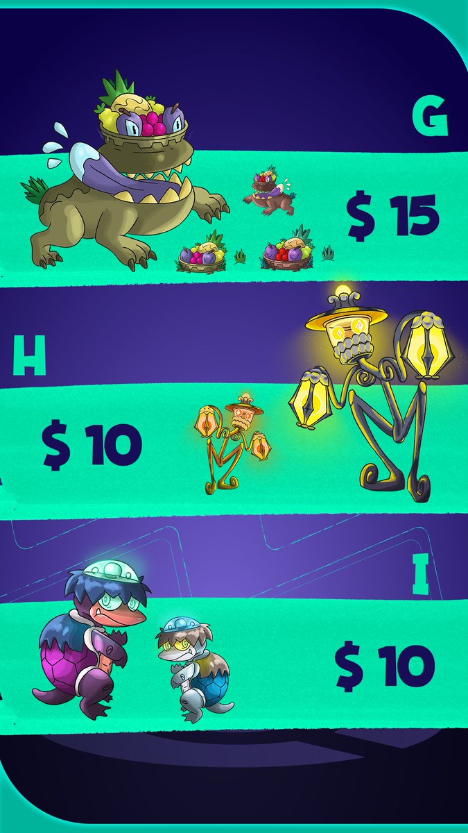 Jussmanuel's tweet photo. Hi guys! It's finally time for the Fakemon Sale! I'm selling some fakemon designs form Faketober on Twitter and Instagram (@vezla_region).   If you are interested in buying any of these fakemon, just DM me. (Payments are made through paypal)  #fakemon #Pokemon #drawing #Pokemongo https://t.co/HKMLSeGN1N