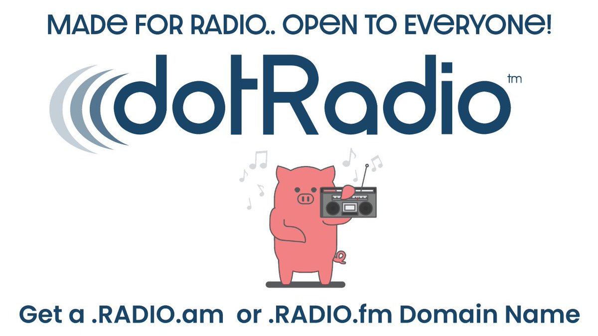 dotRadio's tweet photo. Happy #WorldRadioDay. We are Made for Radio, Open to Everyone! 🥳🎤 ! Get a THE Real #dotRadio .Radio.am & .Radio.fm #Domain or #EmojiDomain  🎙️  We ❤️🐷 ! Get a #dotRadio #Domain or #EmojiDomain 😎🐽 🎙️ Now On Sale @Porkbun #cutenessOVERLOAD

---> https://t.co/819JeEPvZX
---> https://t.co/q6EPulUGMv

#Radio #DomainName #DotRadioOfficial #DotRadioOfficialDomain #domainsforsale #EmojiDomains #Emoji #radiostations #AmateurRadio #Domain #Domains