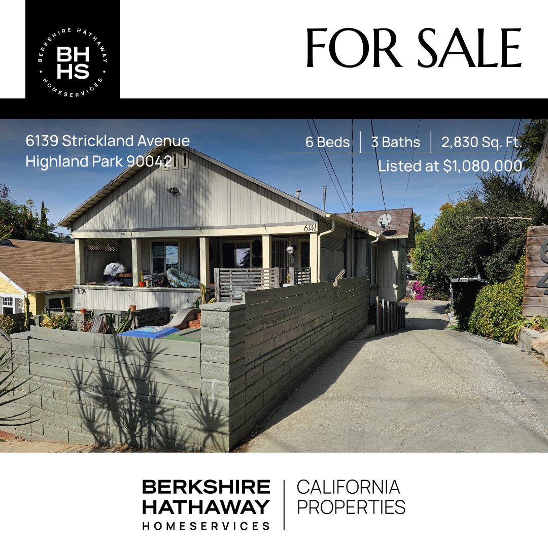 RebeccaSellsLA's tweet photo. 🏡 INVESTMENT OPPORTUNITY IN HIGHLAND PARK! 📍90042

🔥 Triplex | $1,080,000 | $6175 Monthly Income , rent increase schedule🔥

Looking for the perfect income-generating property in one of LA’s most sought-after neighborhoods? This Highland Park triplex offers:

✔️ 1... https://t.co/izGFDRe2wX