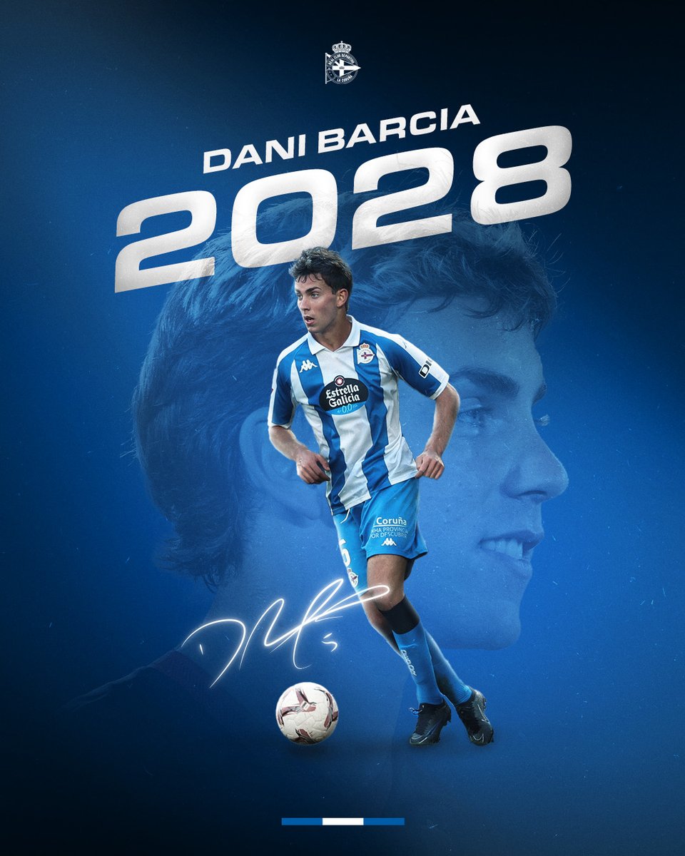 RCDeportivo's tweet photo. ✍️ Dani Barcia renova polo Dépor até 2028.

ℹ️ https://t.co/aHEMd37e5I https://t.co/AA8zfWeuyc