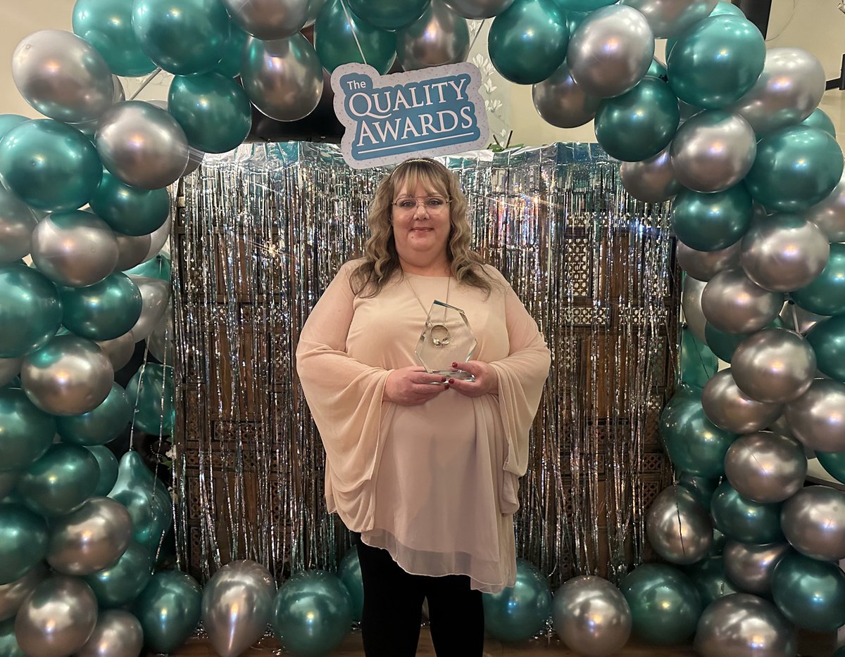 Congrats to Sarah, winner of our Involvement Award!

From fundraising to leading the 2024 Christmas appeal, Sarah’s dedication
has transformed our Trust Charity. 

£10k+ raised &amp; countless lives touched—
thank you, Sarah 💙

#QualityAwards