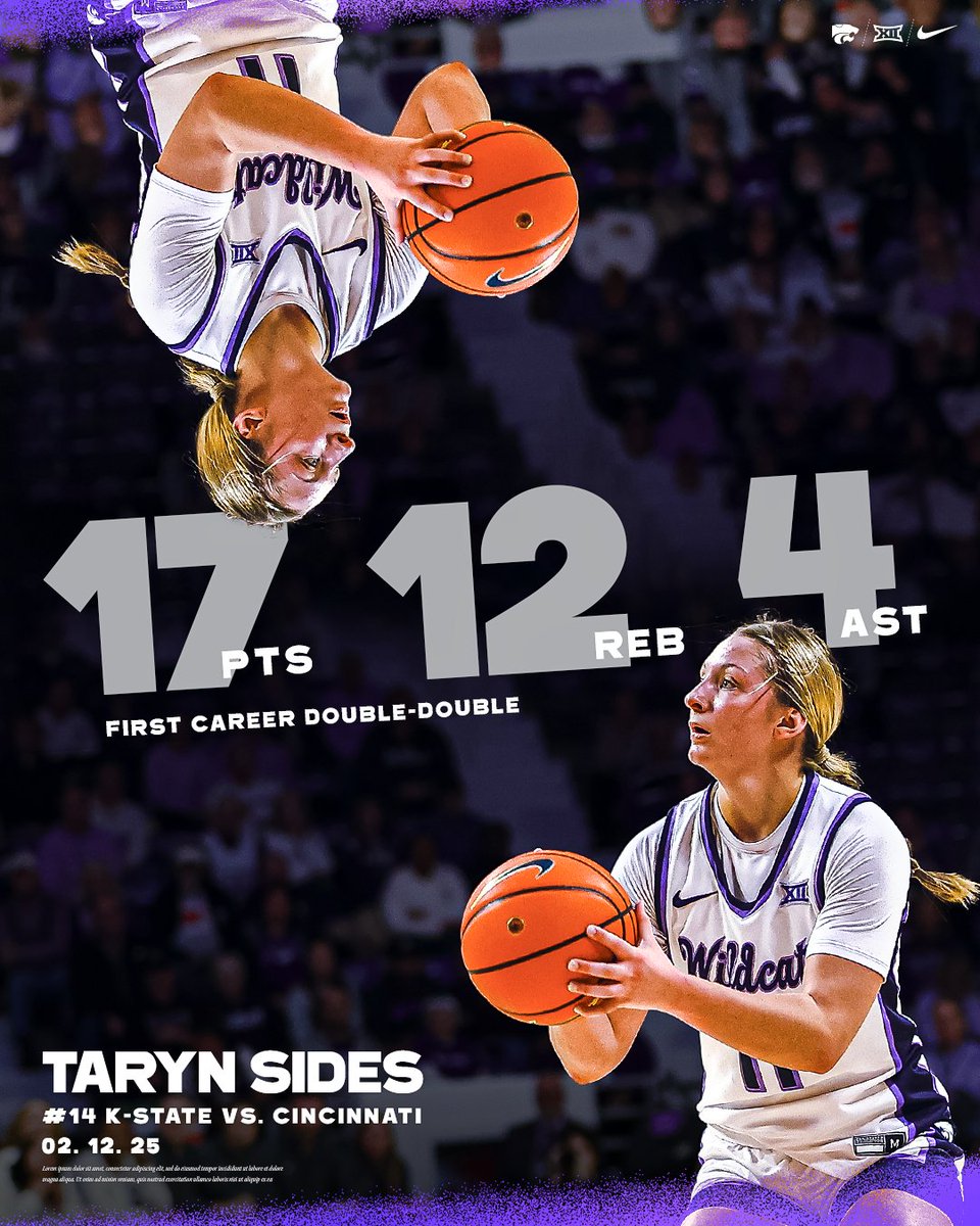 Double-double for double ones 😮‍💨

<a href="/taryn_sides/">Taryn Sides</a> turns in a career first at Cincy