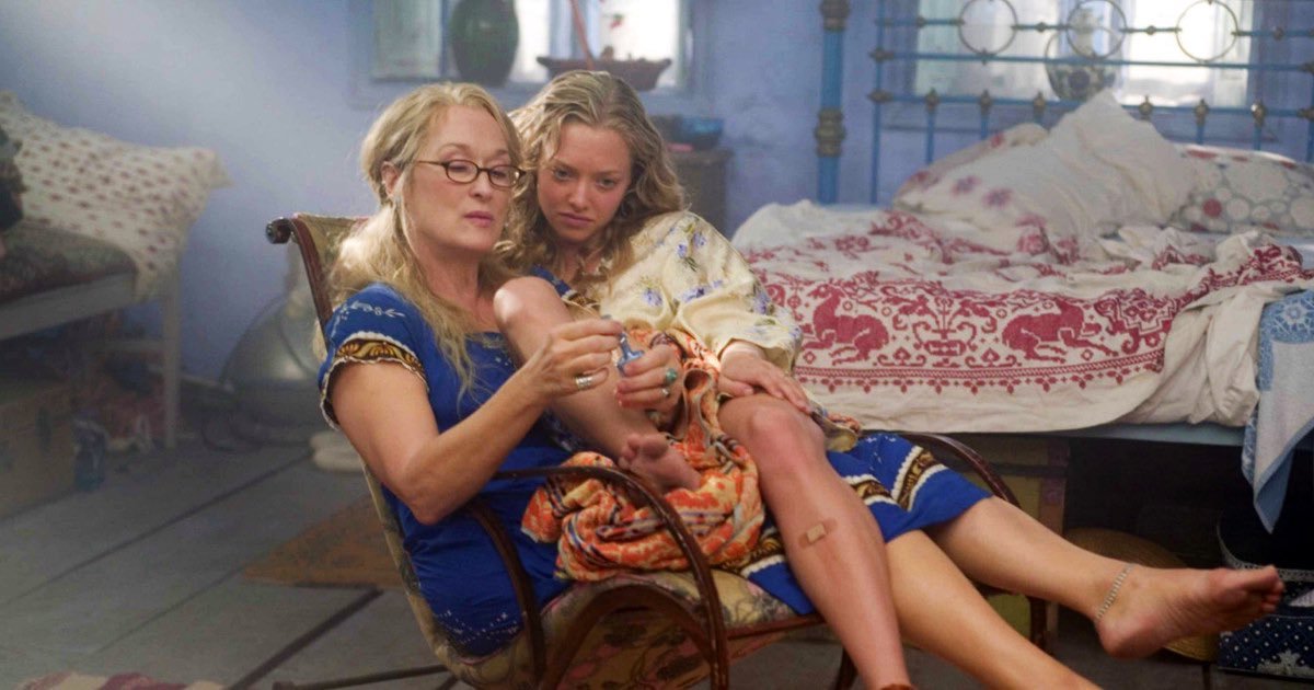 TheCinesthetic's tweet photo. Mamma Mia! (2008), dir. Phyllida Lloyd https://t.co/uQMhxen3Ft