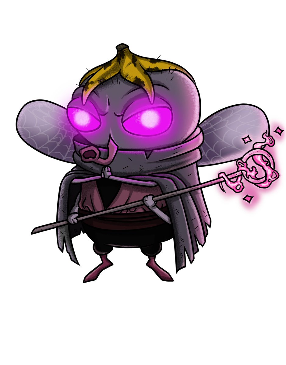 Another one of Necrocat's allies. So, what do you think this sorcerer fly's name should be?