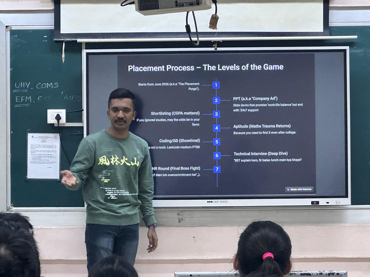 suraj_3240's tweet photo. Conducted Placement Mentorship Sessions with my friends for SEs and TEs of our branch. Shared insights on placements, prep resources &amp; experiences. More to come with resume reviews and mock interviews. https://t.co/T84GVWY7bV