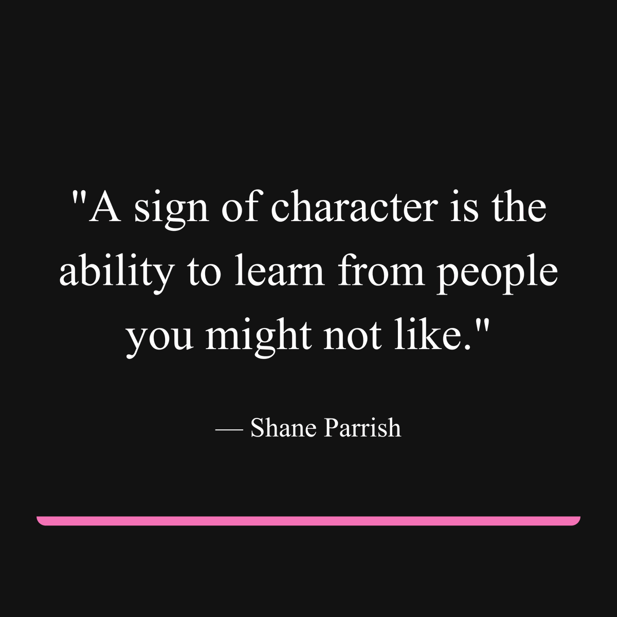 DanielPink's tweet photo. True character isn't just about being likable—it's about being willing to learn from those who aren't. In a world of echo chambers, this might be the most valuable skill we can develop. https://t.co/kVOmHRy7OG
