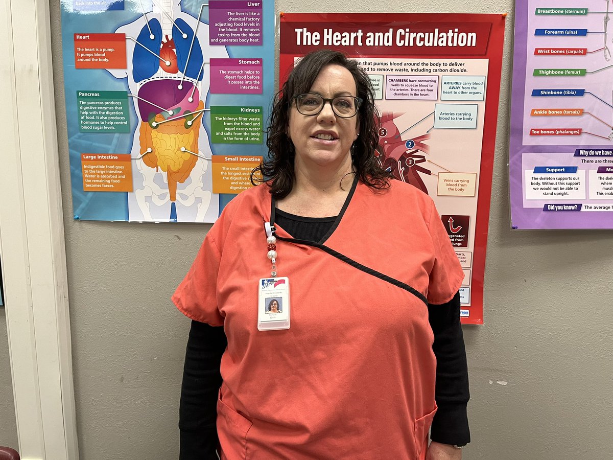 Heather Escobedo, RRT dressed in respiratory therapist attire for CTE Career Day!🫁🩺⚕️<a href="/MISD_CTE/">Midland ISD CTE</a>