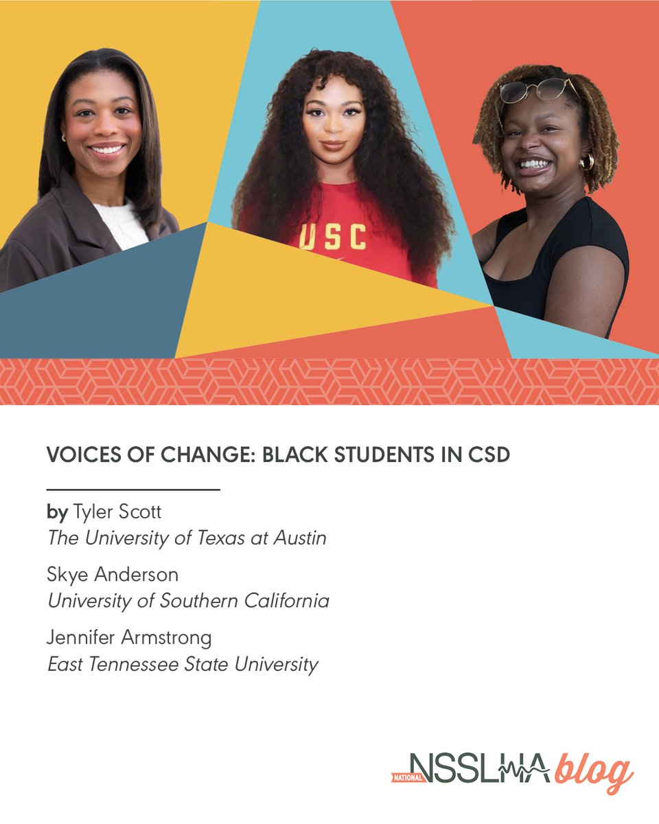 NSSLHA's tweet image. Audiology and SLP students are leading change and shaping a more inclusive future. ✨🖤
In our latest blog, three students share their experiences with representation, mentorship, and building community in the field.
🔗 Read more: on.asha.org/4hR4cxe
#BlackHistoryMonth