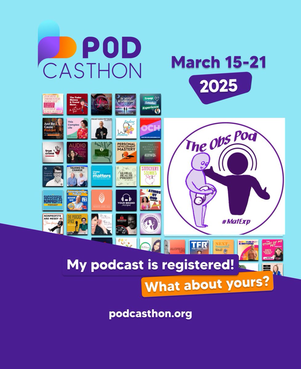 Flo W (fwmaternity.bsky.social) (@fwmaternity) on Twitter photo I’m taking part in the @podcasthon next month <a href="/TheObsPod/">Florence (she/her)</a> it’s not too late to join in!
#matexp #maternity #podcast #podcasting I’m taking part in the @podcasthon next month <a href="/TheObsPod/">Florence (she/her)</a> it’s not too late to join in!
#matexp #maternity #podcast #podcasting