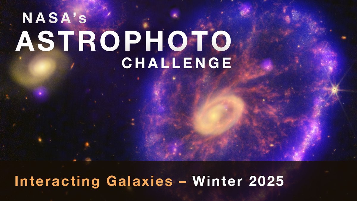 NASAUniverse's tweet photo. About 2 weeks left in NASA’s #AstrophotoChallenge! Get your submissions in before Feb. 28. Top submissions will receive feedback from scientists! Learn more about this season’s targets, the Cartwheel and Andromeda galaxies, and enter the challenge here: https://t.co/sGDZdjCPtE https://t.co/JBI08DiEx1