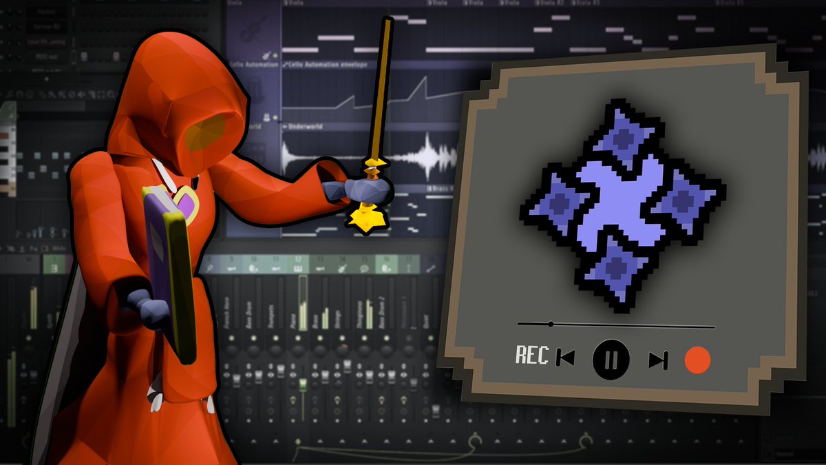 IvidOSRS's tweet photo. I made a tune using only in-game #osrs sounds &amp; sfx, check it out, link in comments 👇 https://t.co/hSL69aCE19