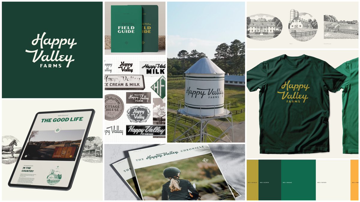 “Giving new meaning to life on the farm.” Regina Anthony fulfilled a long-time dream to purchase and revitalize 89 year old Happy Valley Farms. Our team used the farm’s history to create messaging and a visual identity to honor the heritage and build upon it.
