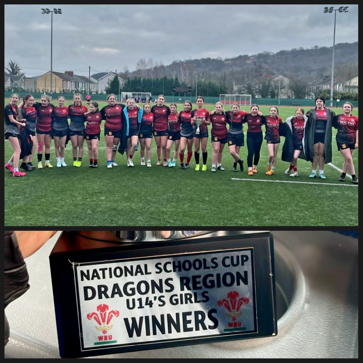 Llongyfarchiadau to our U14 girls rugby team 👏 

54-0 winners in today's Dragons regional final 

We are extremely proud of you all
#EverypupilEveryopportunityEveryday #theidrisdaviesway