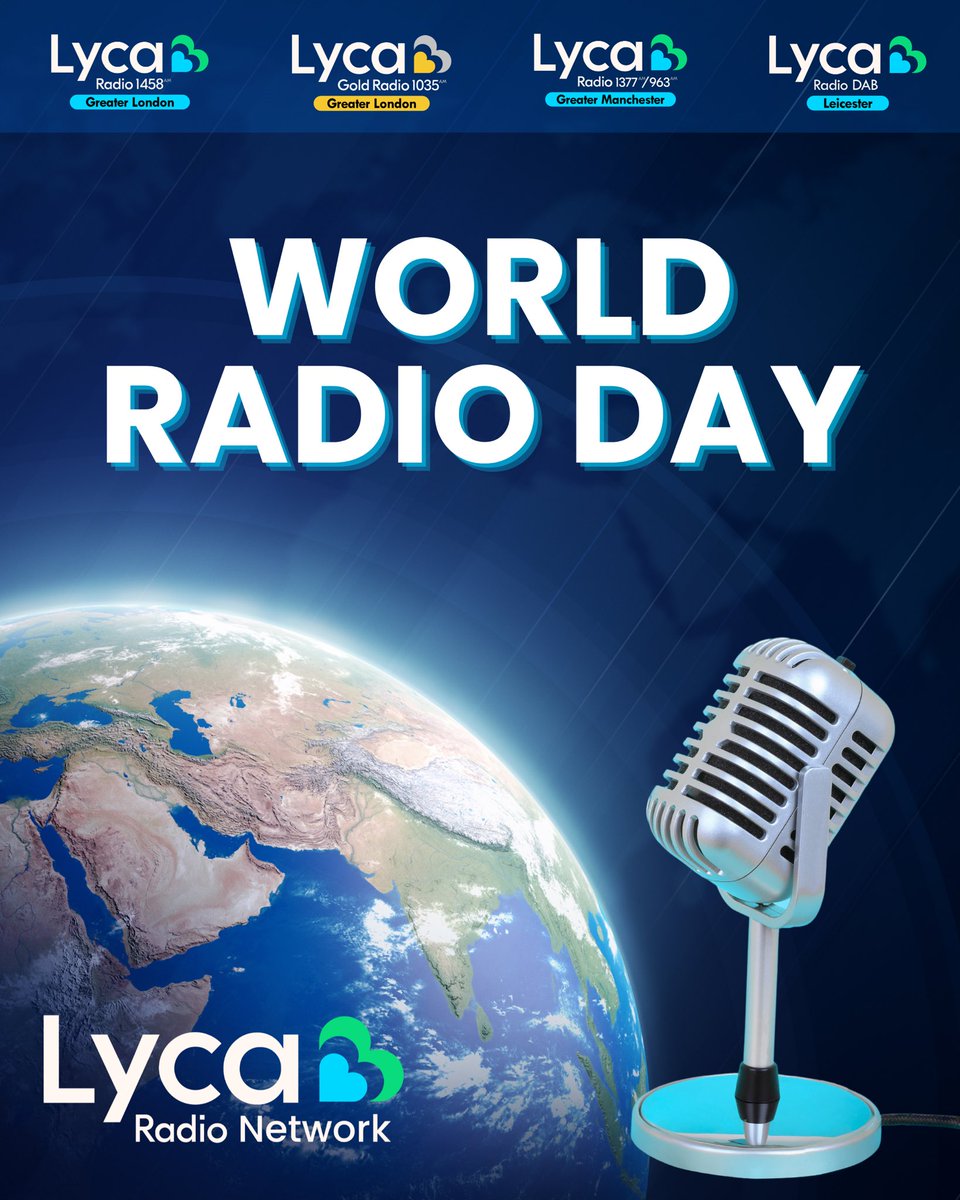 Happy World Radio Day 🎶

Radio allows you to stay in touch with the outside world regardless of your age or location 

#LycaRadio #LycaGold #LycaRadiomcr #LycaRadioleics #WorldRadioDay #Radio #LoveRadio