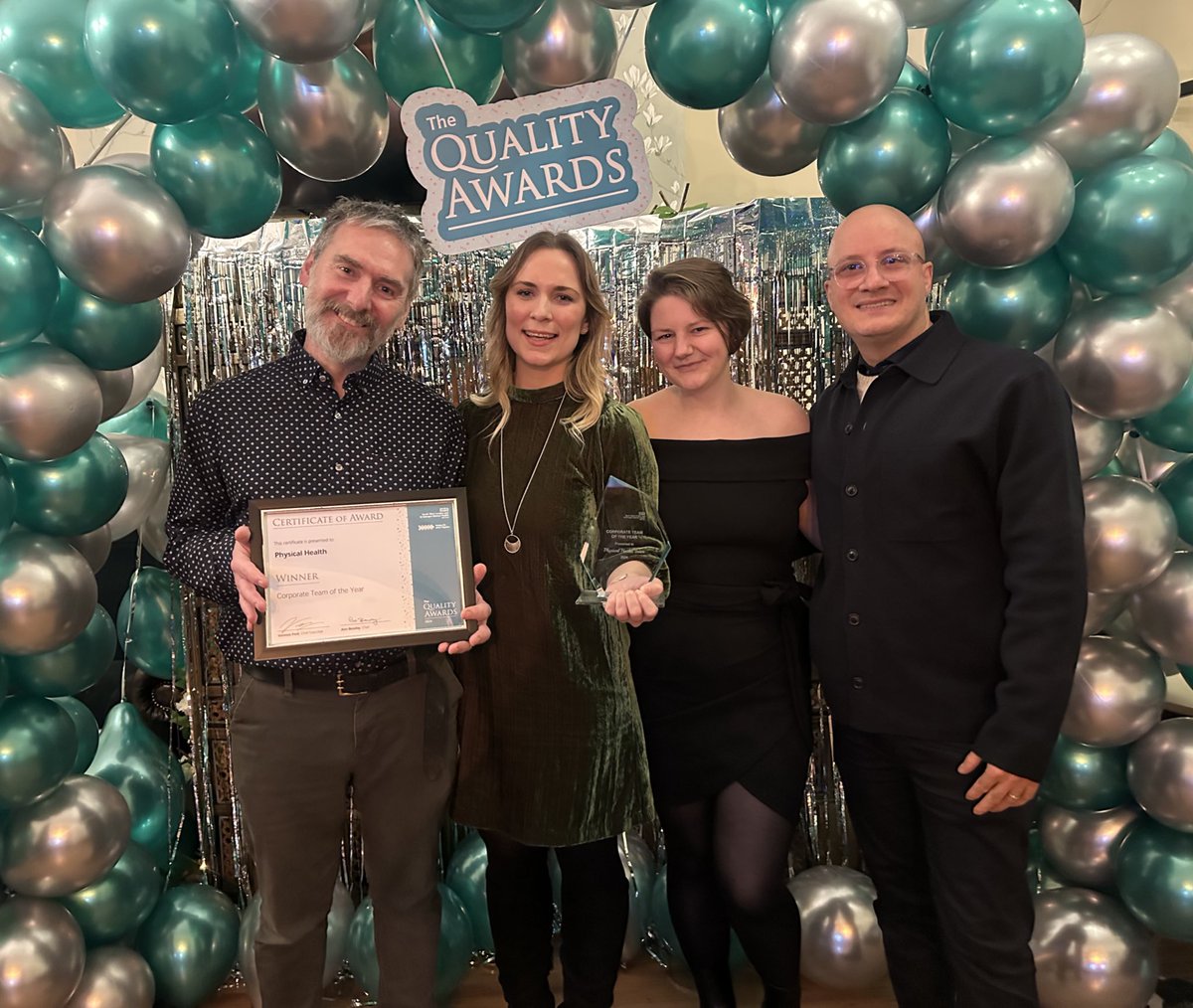 A huge shoutout to our Corporate Team of the Year – The Physical Health team! 🏃‍♂️

The team has been vital in providing compassionate, timely care for our patients, supporting everything from blood tests to wound management ❤️‍🩹

#QualityAwards