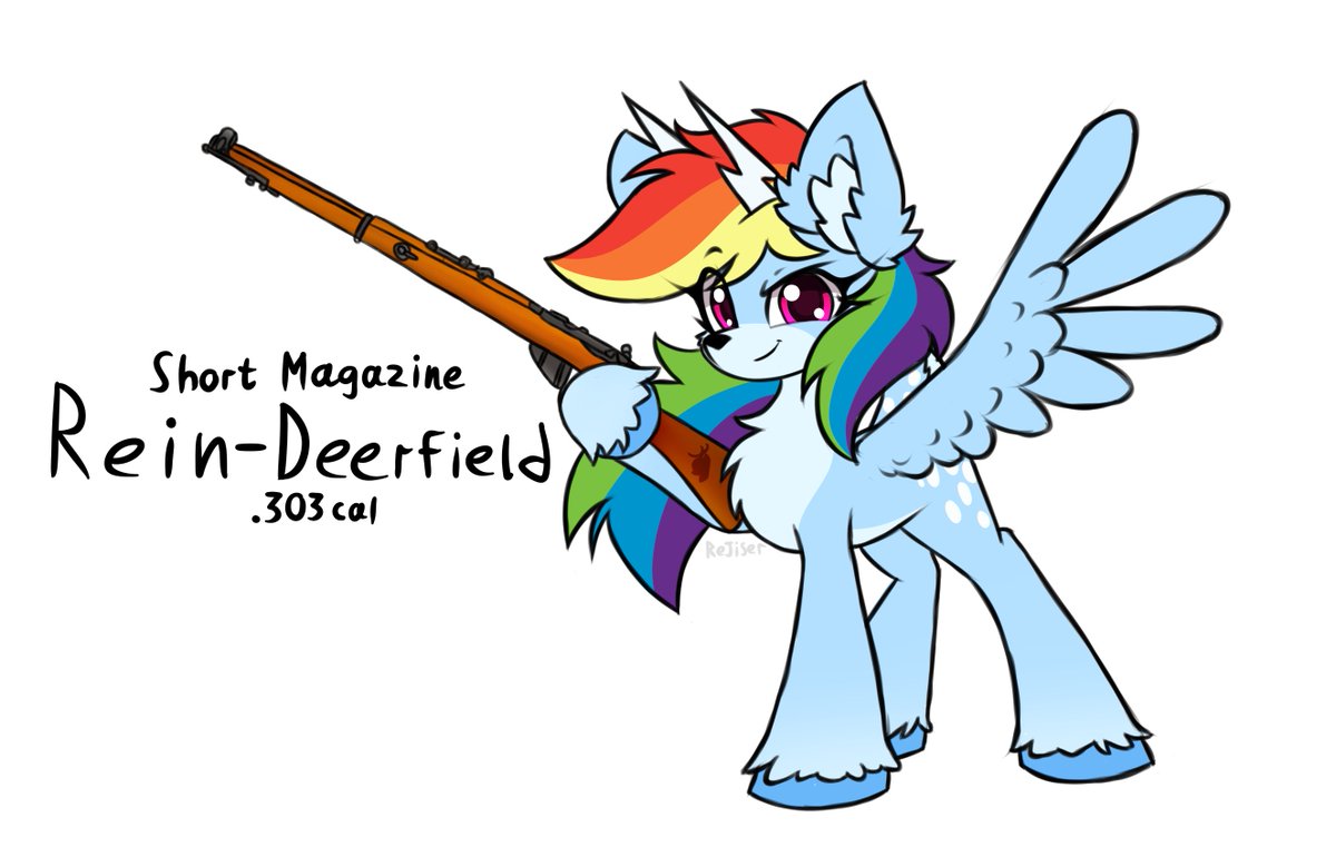 TheRejiser's tweet image. you all really like deers
The idea for this art came to me when I saw the tag "reindeerified" on Derpibooru and misread it as "reindeerfield"
#mlp #rainbowdash