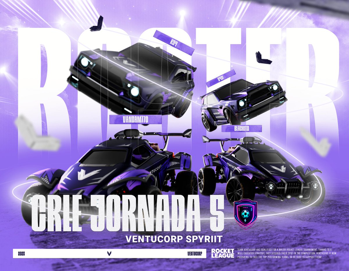 VentuCorp's tweet image. #RocketLeague | #MatchDay

Ganas de salir a la pista y llevarnos la victoria para revertir el resultado del último partido 👊🔥

🏆| J5 @CRLELEAGUE 
🆚| VC Spyriit vs #SinNombre
⏰| 22:00
🟣twitch.tv/ventucorp

#VentuCorpForever • #CRLEVentuCorp