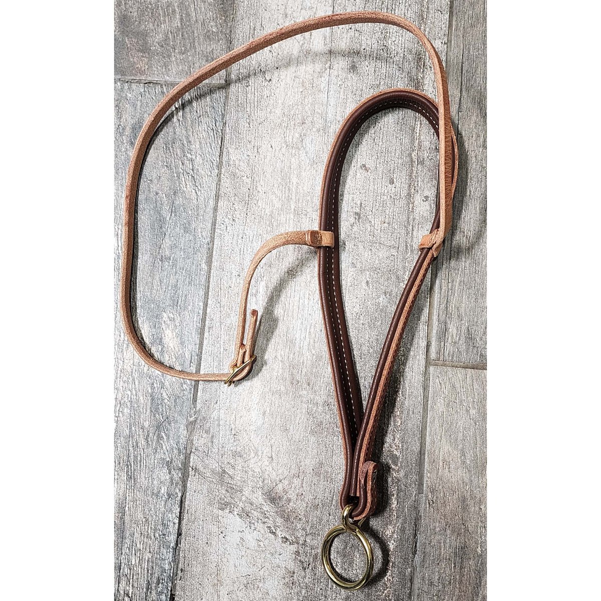 Western Herman Oak Harness Leather Roper Noseband showmecountry.com/product/wester…