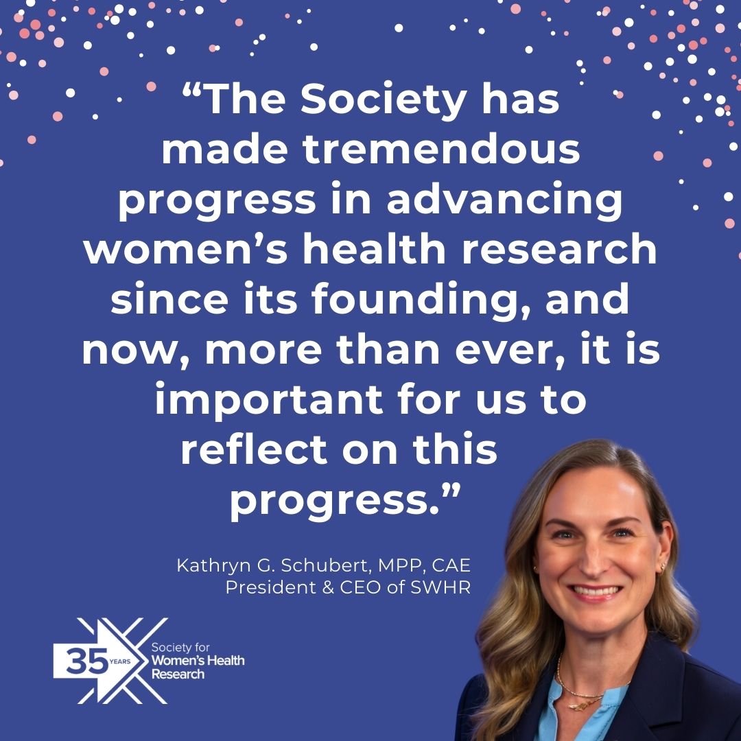 SWHR (@swhr) on Twitter photo “The Society has made tremendous progress in advancing women’s health research since its founding, and now, more than ever, it is important for us to reflect on this progress,” said Katie Schubert <a href="/k8eschubert/">k8eschubert</a>, SWHR President & CEO: swhr.org/swhr-celebrate… #WomensHealthResearch “The Society has made tremendous progress in advancing women’s health research since its founding, and now, more than ever, it is important for us to reflect on this progress,” said Katie Schubert <a href="/k8eschubert/">k8eschubert</a>, SWHR President & CEO: swhr.org/swhr-celebrate… #WomensHealthResearch