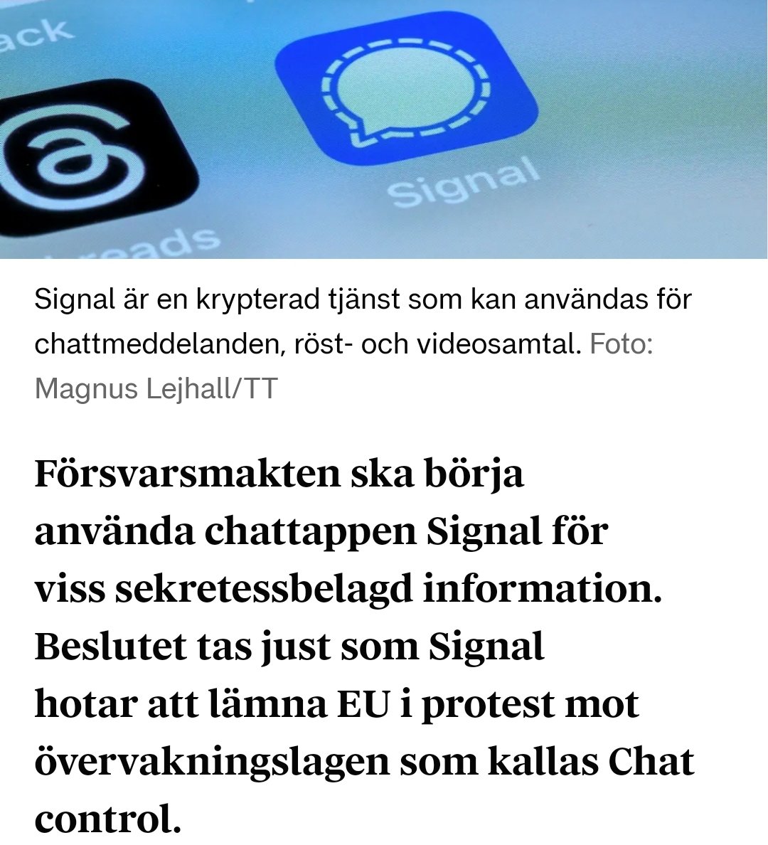 Det här om något borde få oss att förstå att Chat control är ett uruselt förslag.