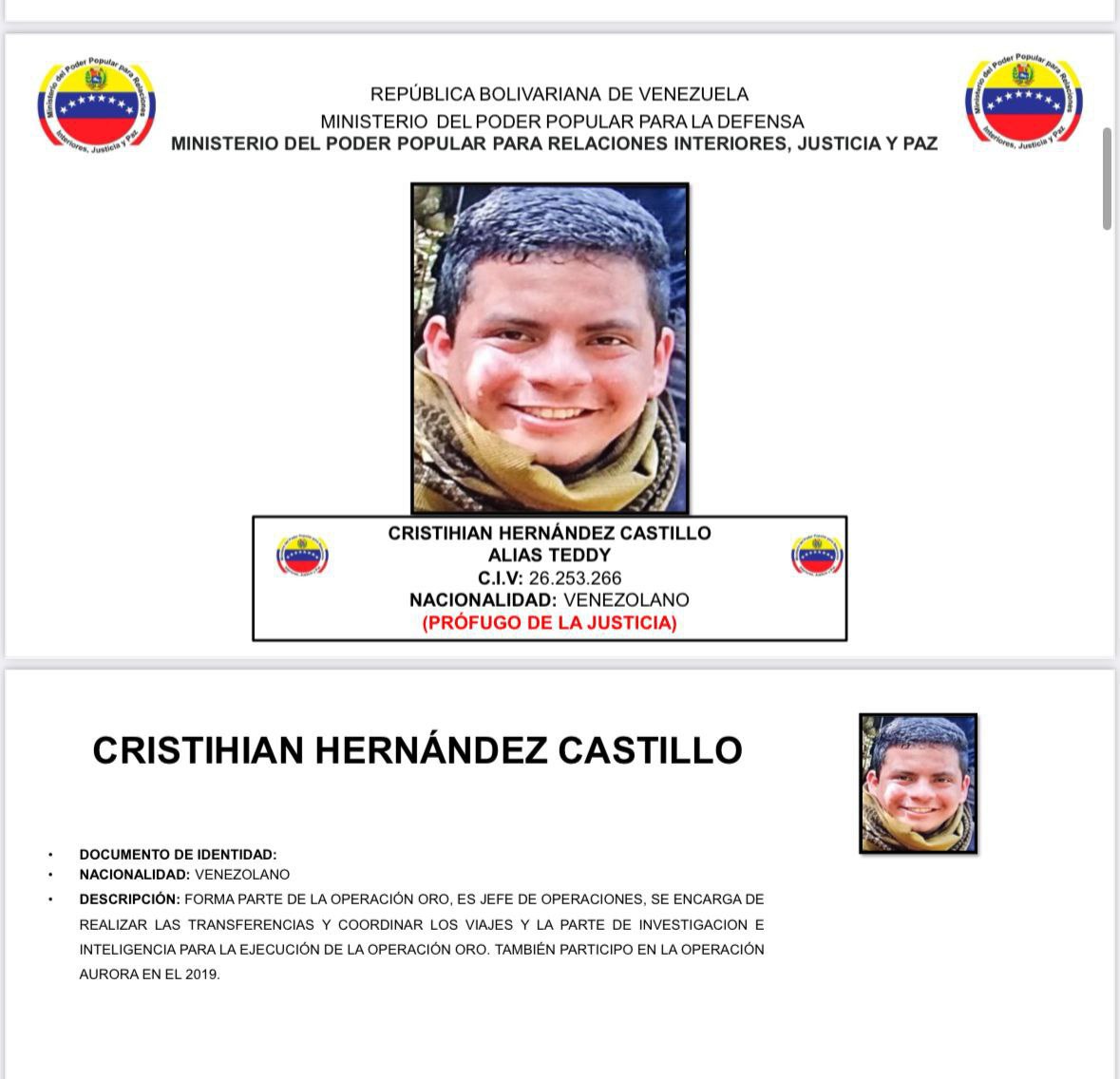 ConElMazoDando's tweet photo. Conozca a los terroristas capturados involucrados en la "operación oro" qué pretendía atacar fuertes en Venezuela.  

#11AñosConChávezSiempre #13Feb https://t.co/pQ4lgvpZxL